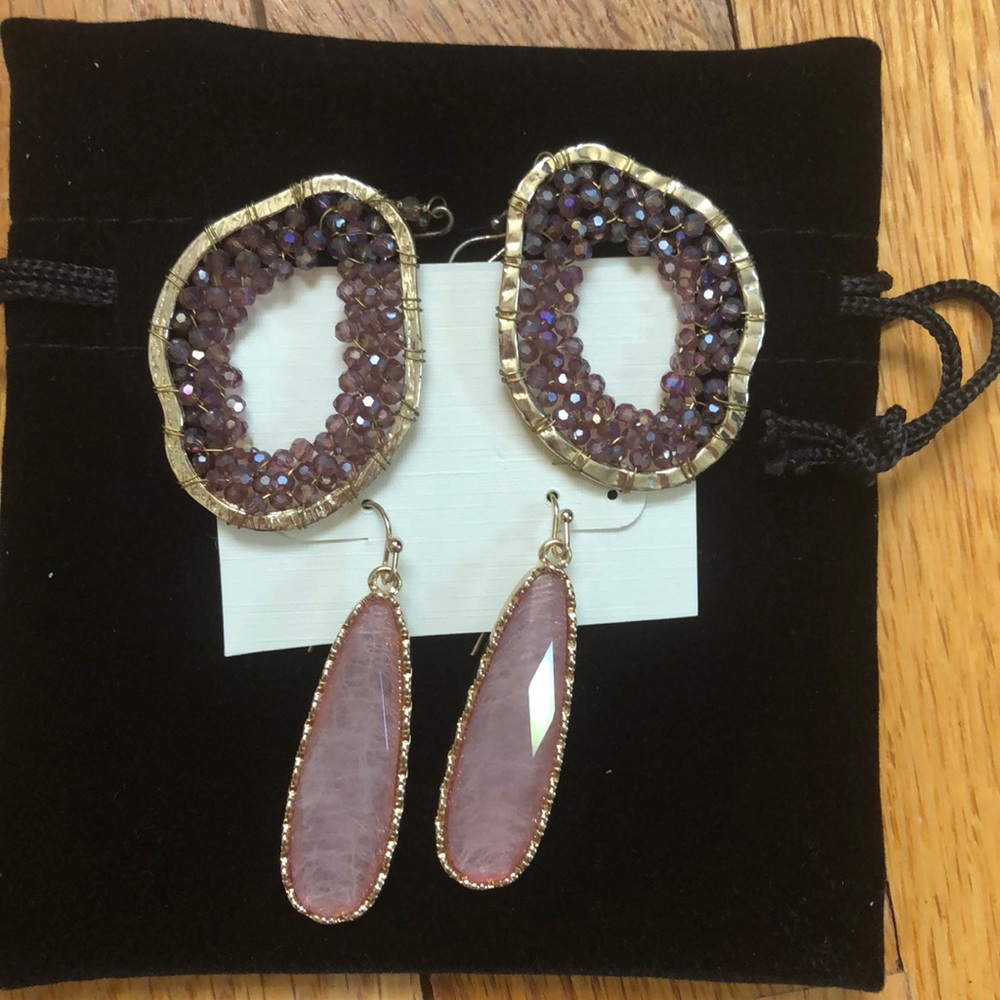 *SOLD* : amethyst druzy and rose quartz